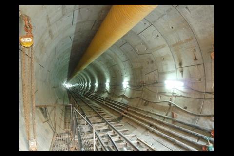 Tunnelling is now underway on the northern extension of Line 6 to Kashmere Gate.